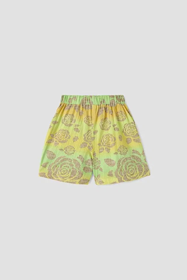 Детские шорты для девочек желтые Lia Lea, Yellow — фото 3