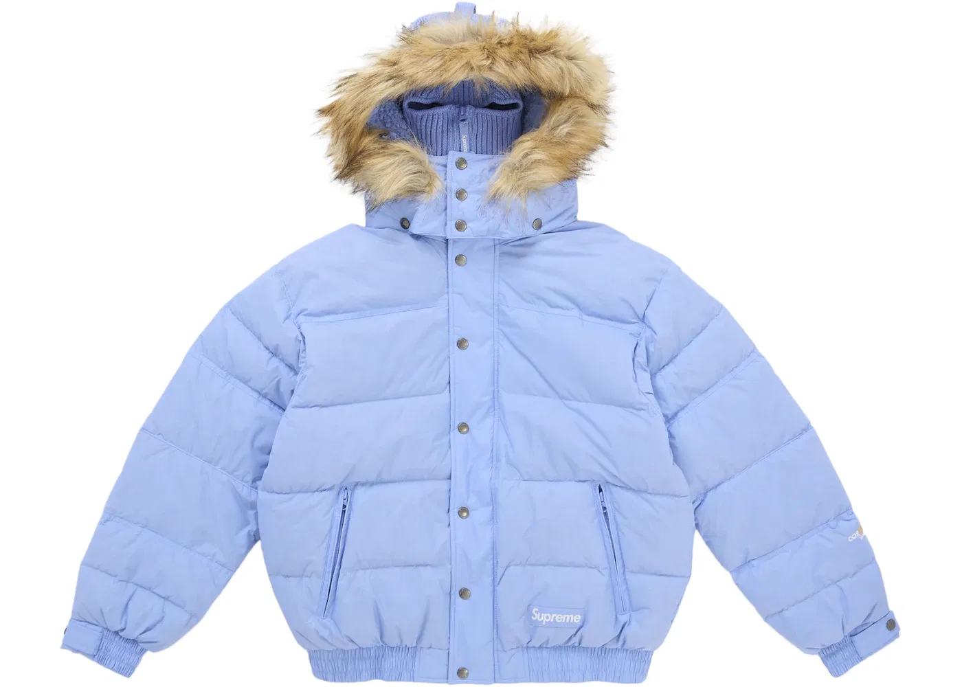 Мужская куртка-пуховик с капюшоном-маской Supreme Jacket, Light Blue
