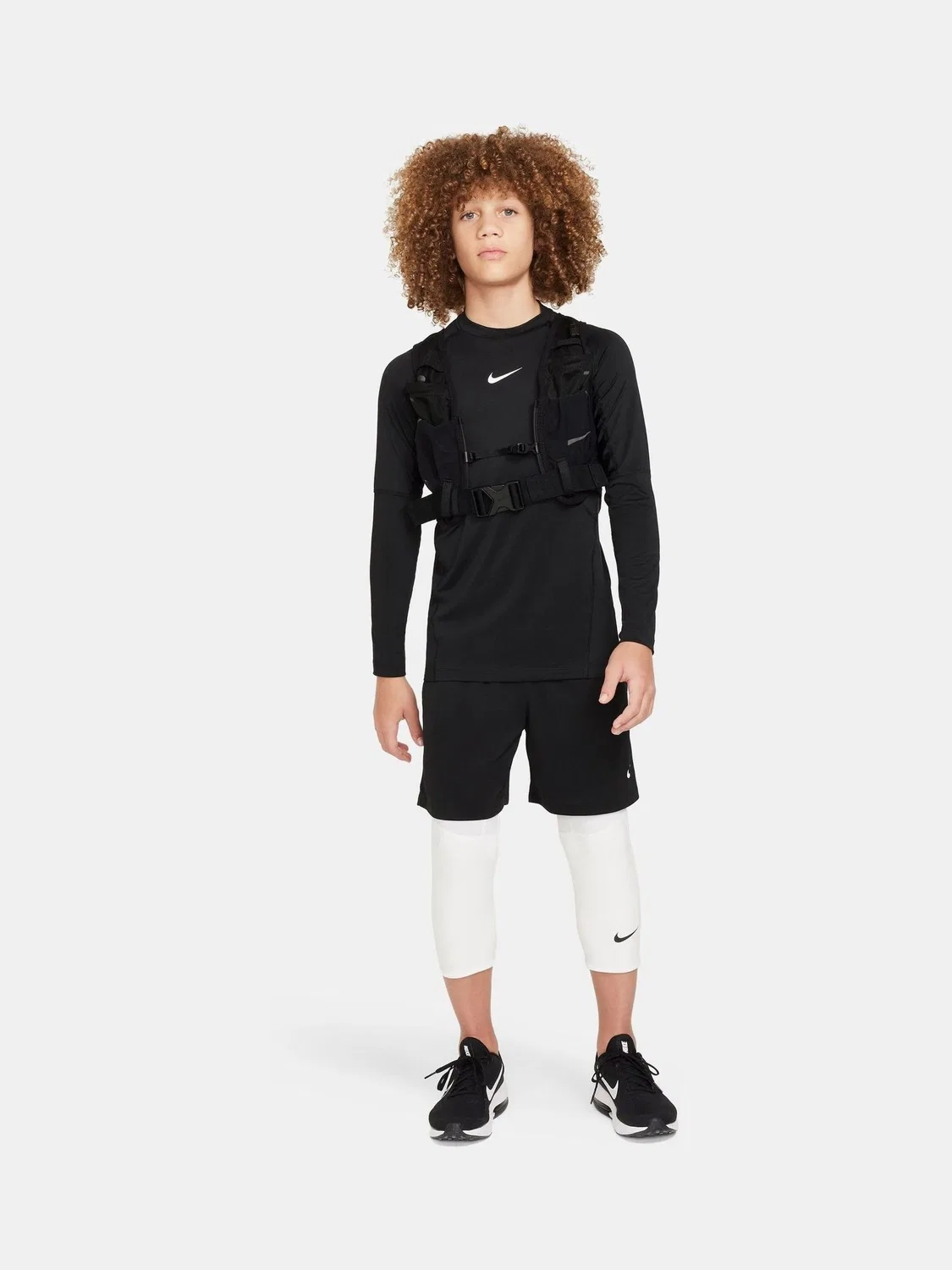 Футболка с длинным рукавом Nike Pro Dri-FIT, черный — фото 4