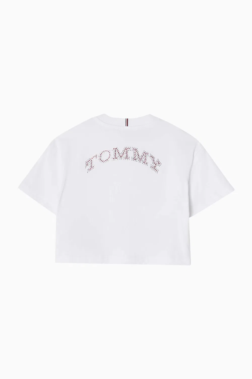 Футболка с логотипом из страз Tommy Hilfiger, белый — фото 4