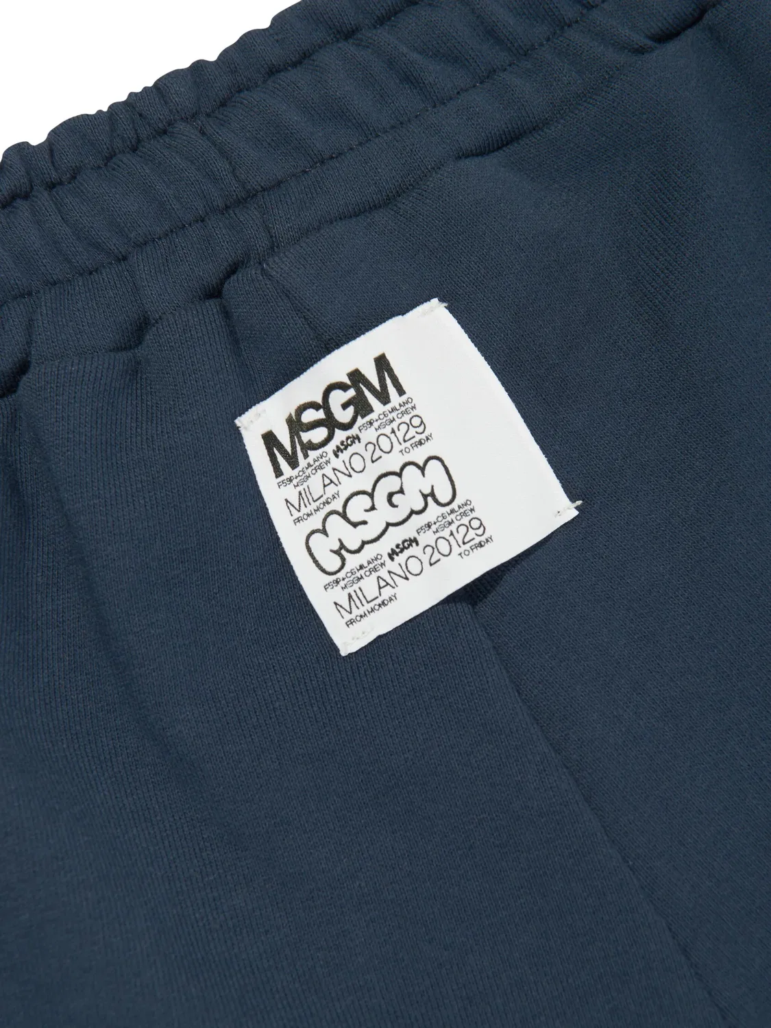 Шорты с цветочным принтом MSGM, темно-синий — фото 3