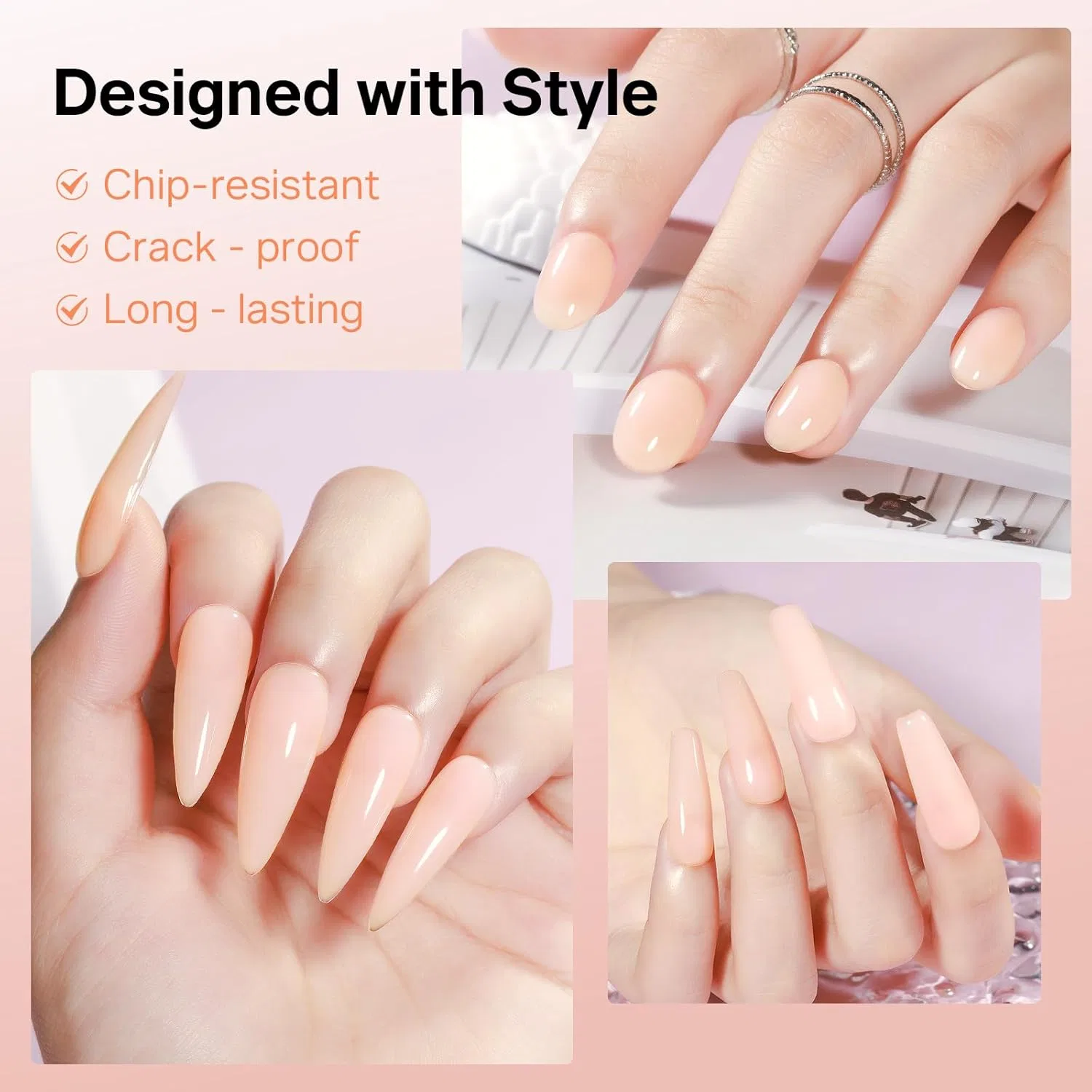 Гель для наращивания ногтей MIZHSE HEMA-Free, 30 г Mizhse, Nude — фото 4