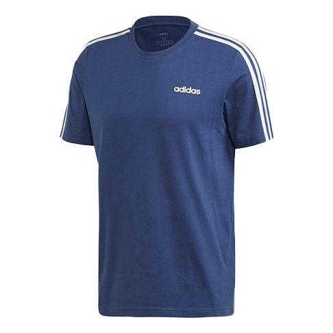 

Футболка e 3s tee training sports round neck short sleeve blue Adidas, синий