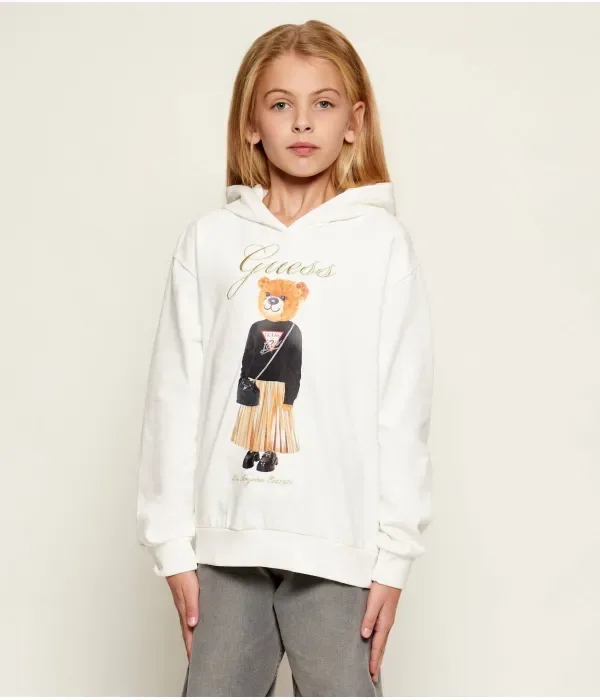 Толстовка oversize fit Guess, экрю
