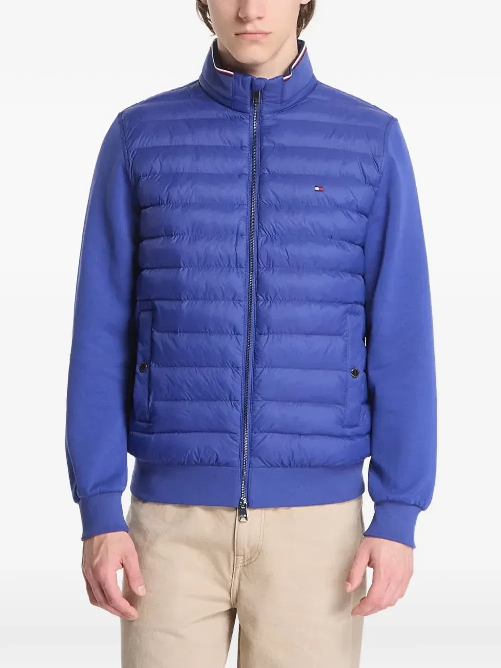 Стеганый свитер на молнии Tommy Hilfiger, синий