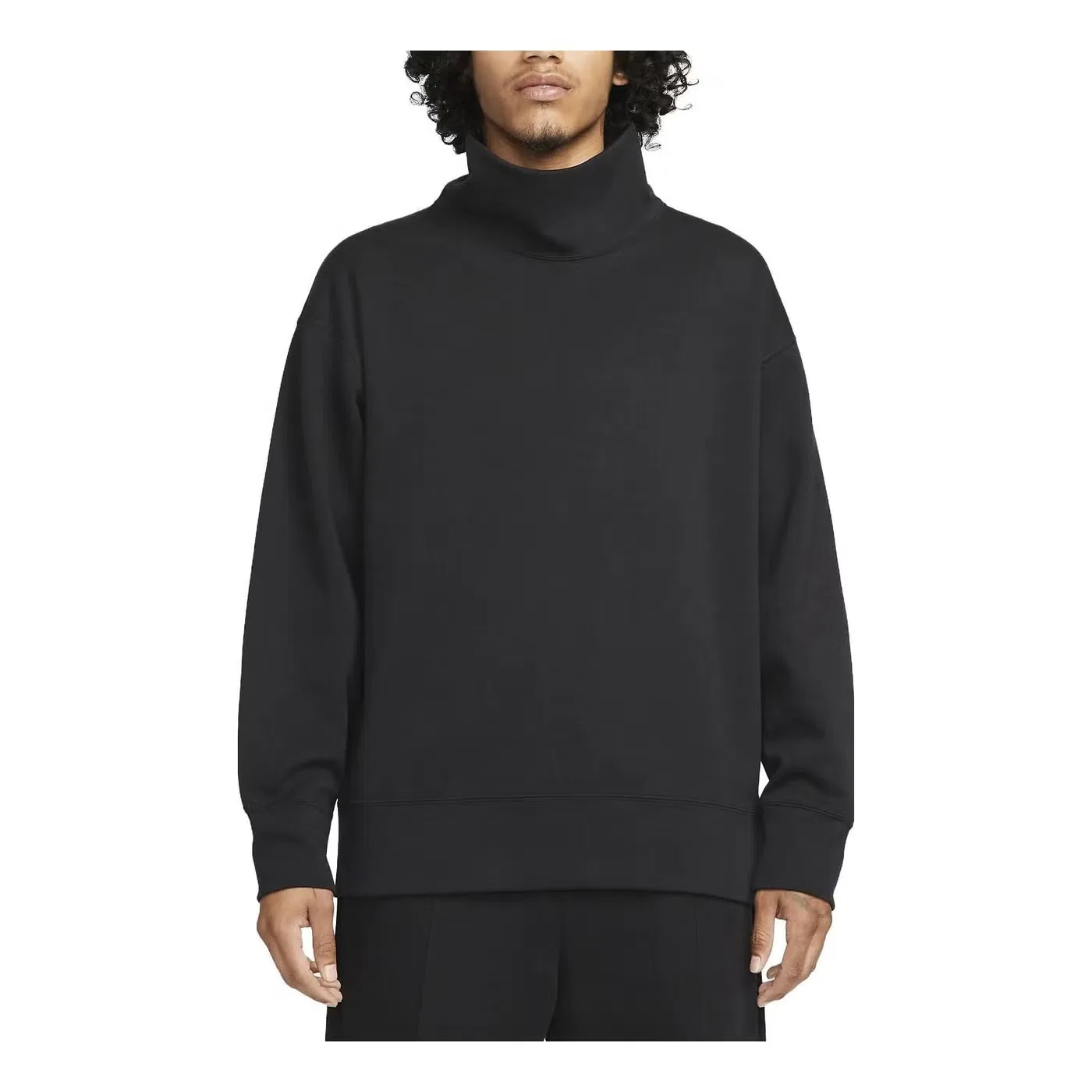Свитшот с высоким воротом оверсайз Tech Fleece Reimagined Nike, черный