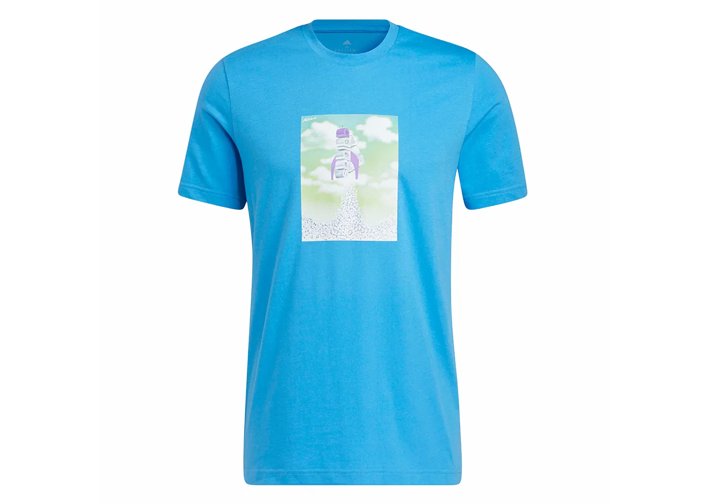 Мужская футболка с графическим принтом BOOST Rocket Graphic Tee Adidas, цвет Pulse Blue
