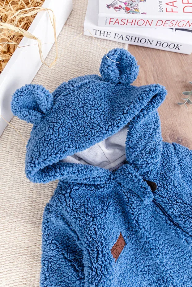 Детский комбинезон для новорожденных с капюшоном Babymod, Blue — фото 4