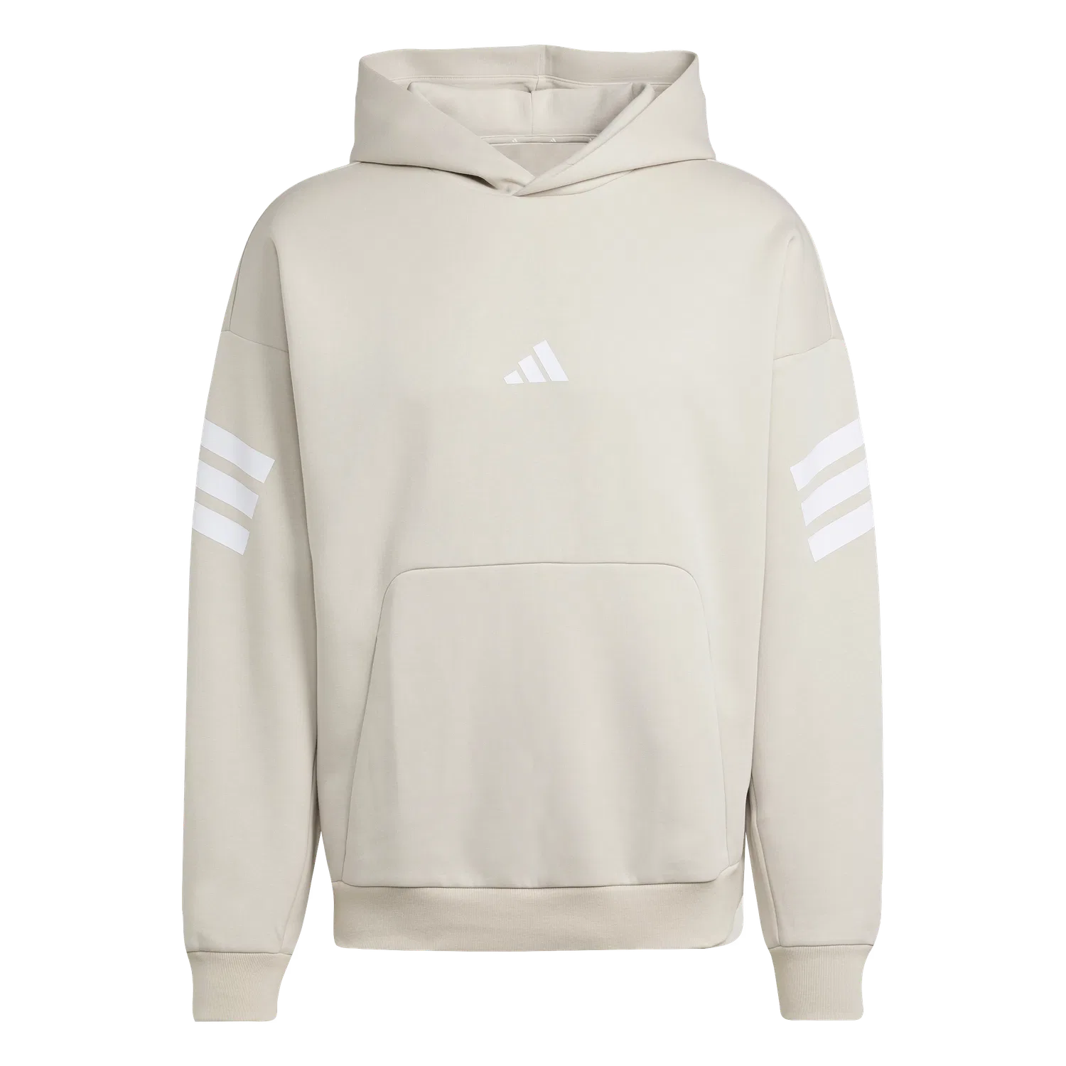Мужской спортивный худи с капюшоном Adidas, бежевый