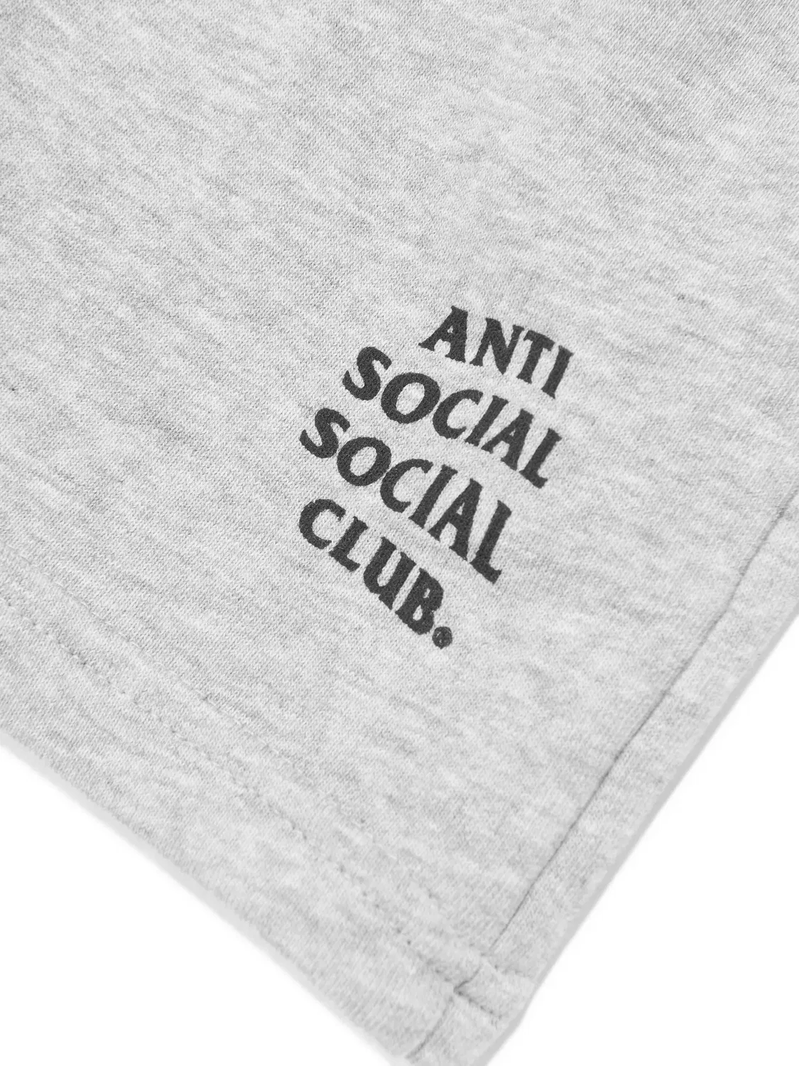 Шорты с кулиской и логотипом Anti Social Social Club Kids, серый — фото 4