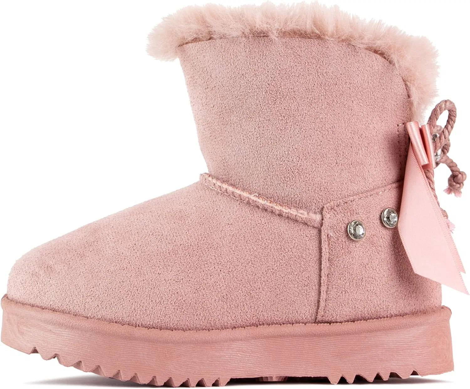 Детские зимние ботинки для девочек с искусственным мехом Forever Link, Pink — фото 2
