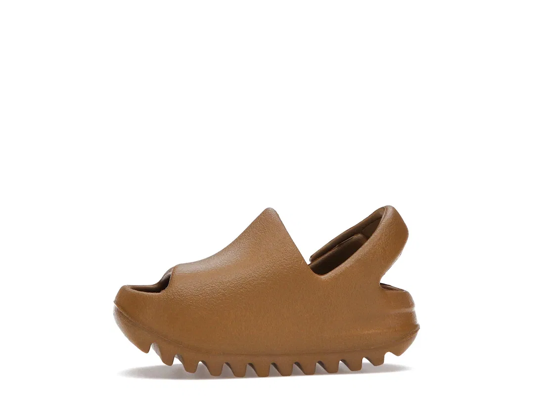 Детские сандалии-слайды из вспененной резины Yeezy Slide Adidas, Ochre — фото 3