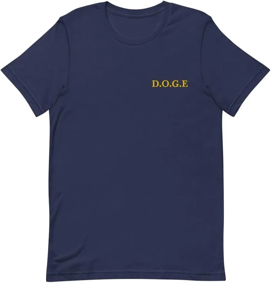 Мужская футболка с принтом D.O.G.E 3001, Navy