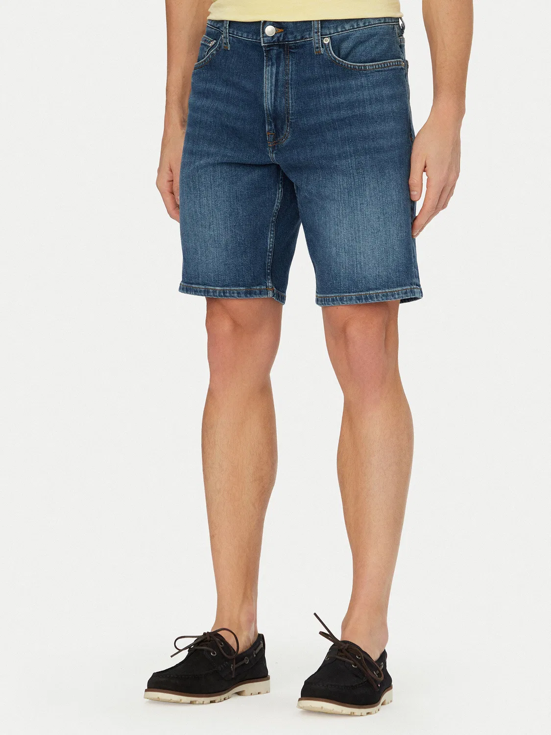 Мужские джинсовые шорты прямого кроя Denton Tommy Hilfiger, темно-синий