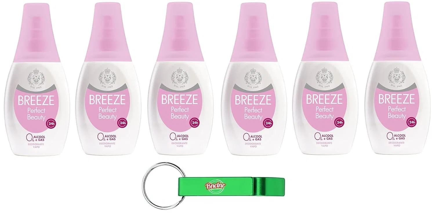 Дезодорант-антиперспирант Breeze PerfectBeauty Beni Culinari, 6 шт по 75 мл, Rose