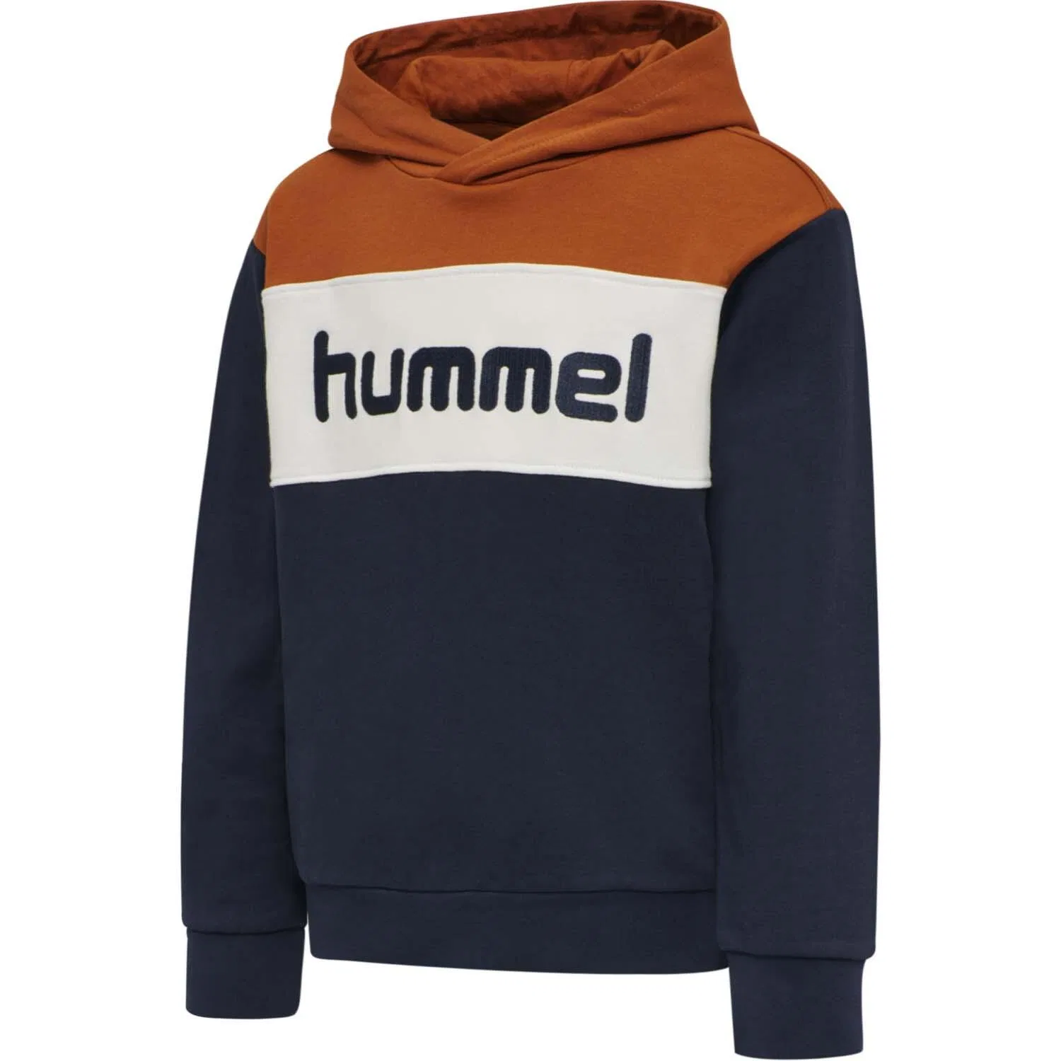 Детское худи с принтом MORTEN HOODIE Hummel, Dunkelblau Braun