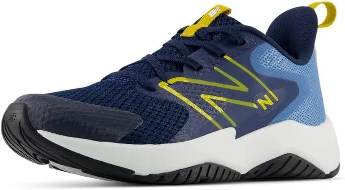 Детские кроссовки для мальчиков с принтом Rave Run New Balance, Analog Blue/Nb Navy