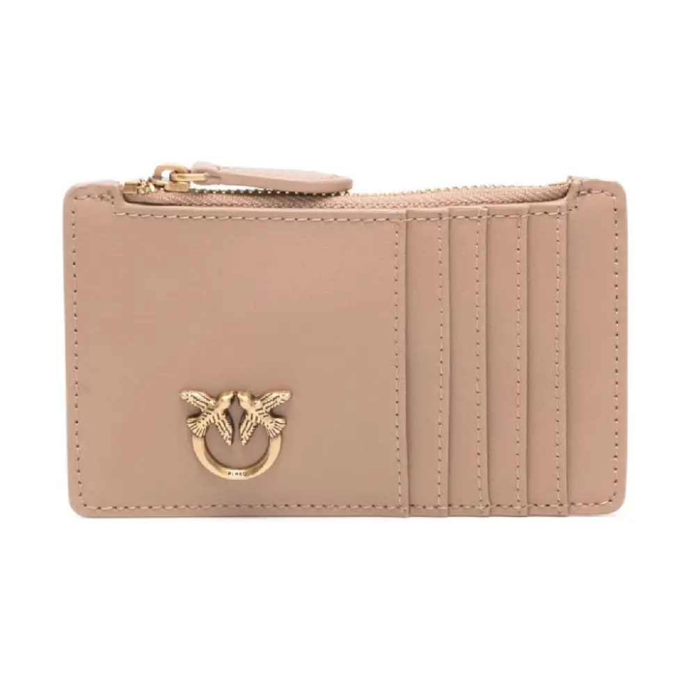 

Кошелек PINKO Love Bird leather, бежевый