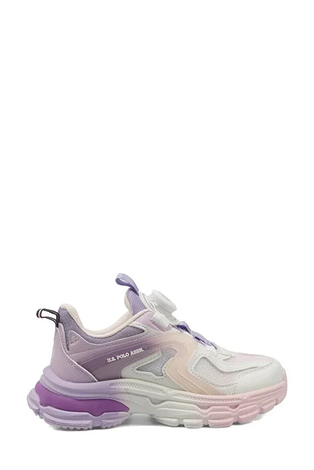 Детские спортивные туфли для девочек на шнуровке Tully jr 6fx lilac girls' sports shoes U.S. Polo Assn., Lila 102155835
