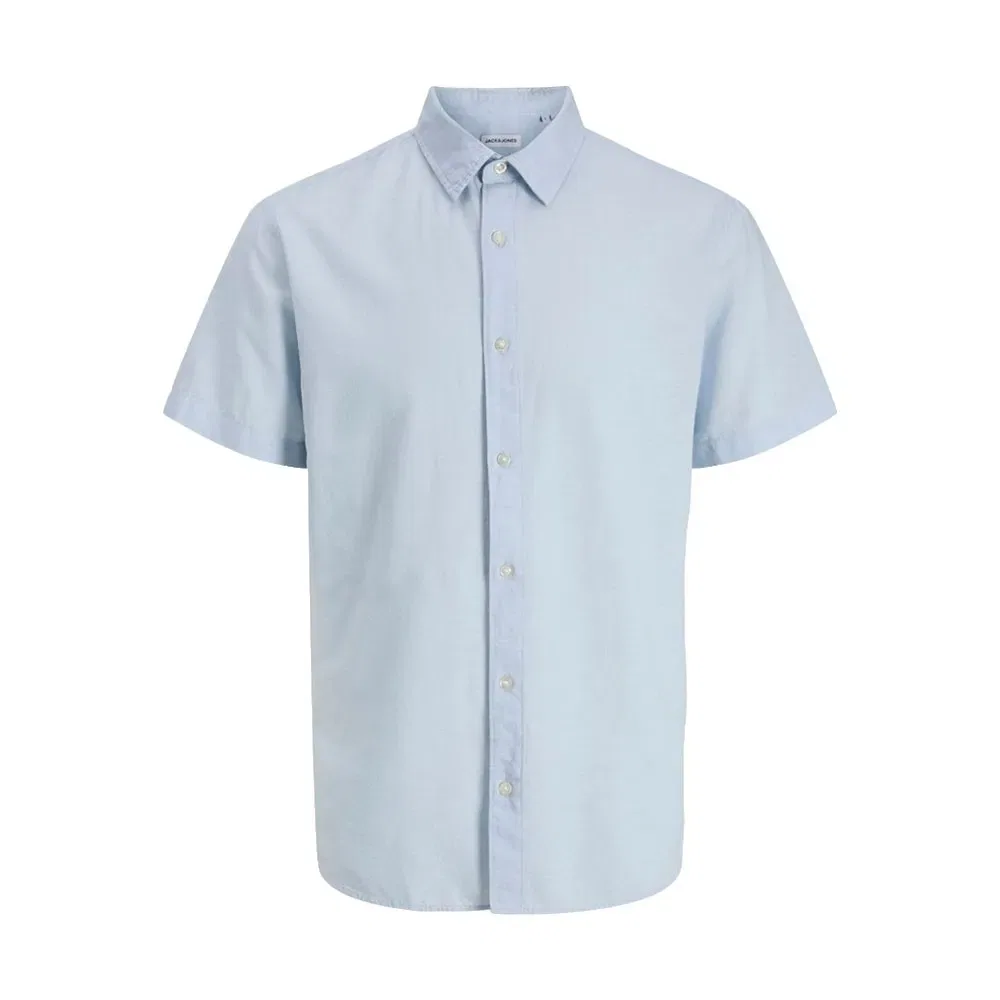 Рубашка с коротким рукавом Breeze Linen Jack & Jones, синий