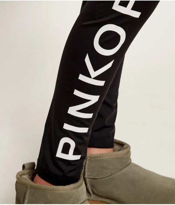 Детские леггинсы для девочек Slim Fit Pinko Up, черный — фото 4