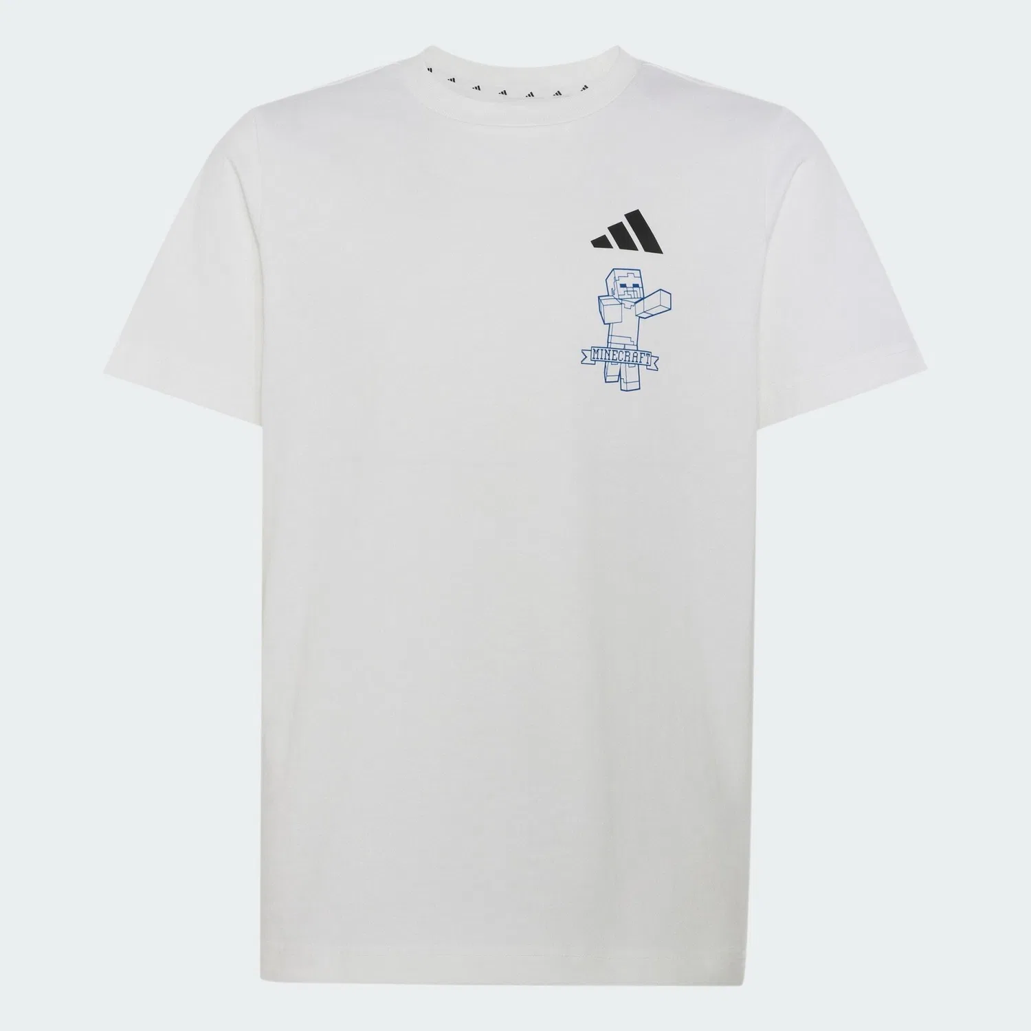 Детская футболка с принтом Minecraft Adidas, Weiss