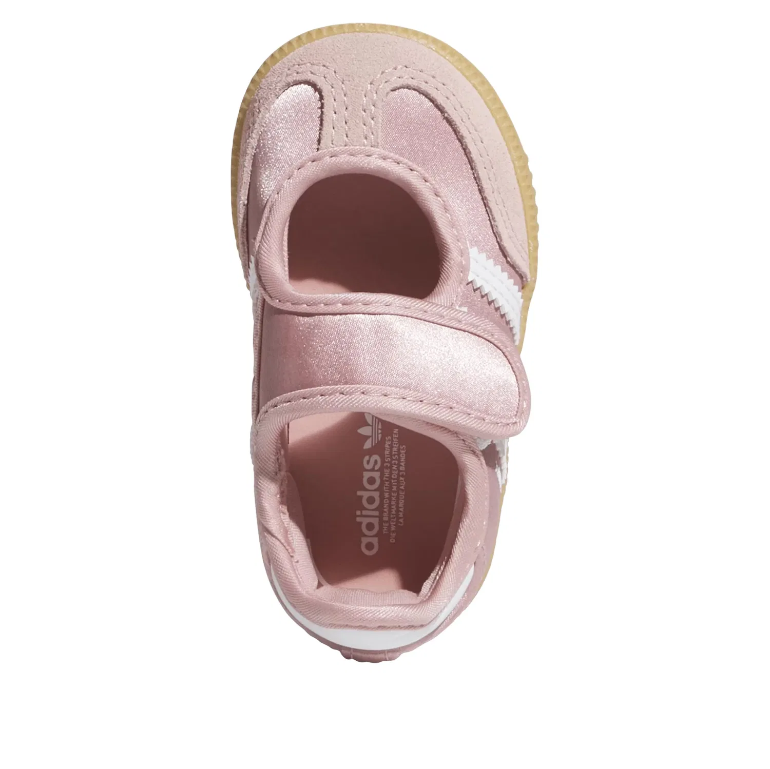 Детские кроссовки для малышей с липучкой Samba Jane Adidas, розовый — фото 3