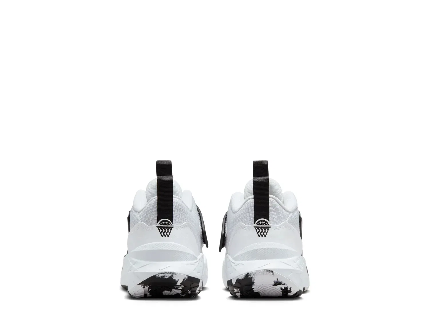 Кроссовки детские Team Hustle D 12 Nike, белый/черный — фото 2