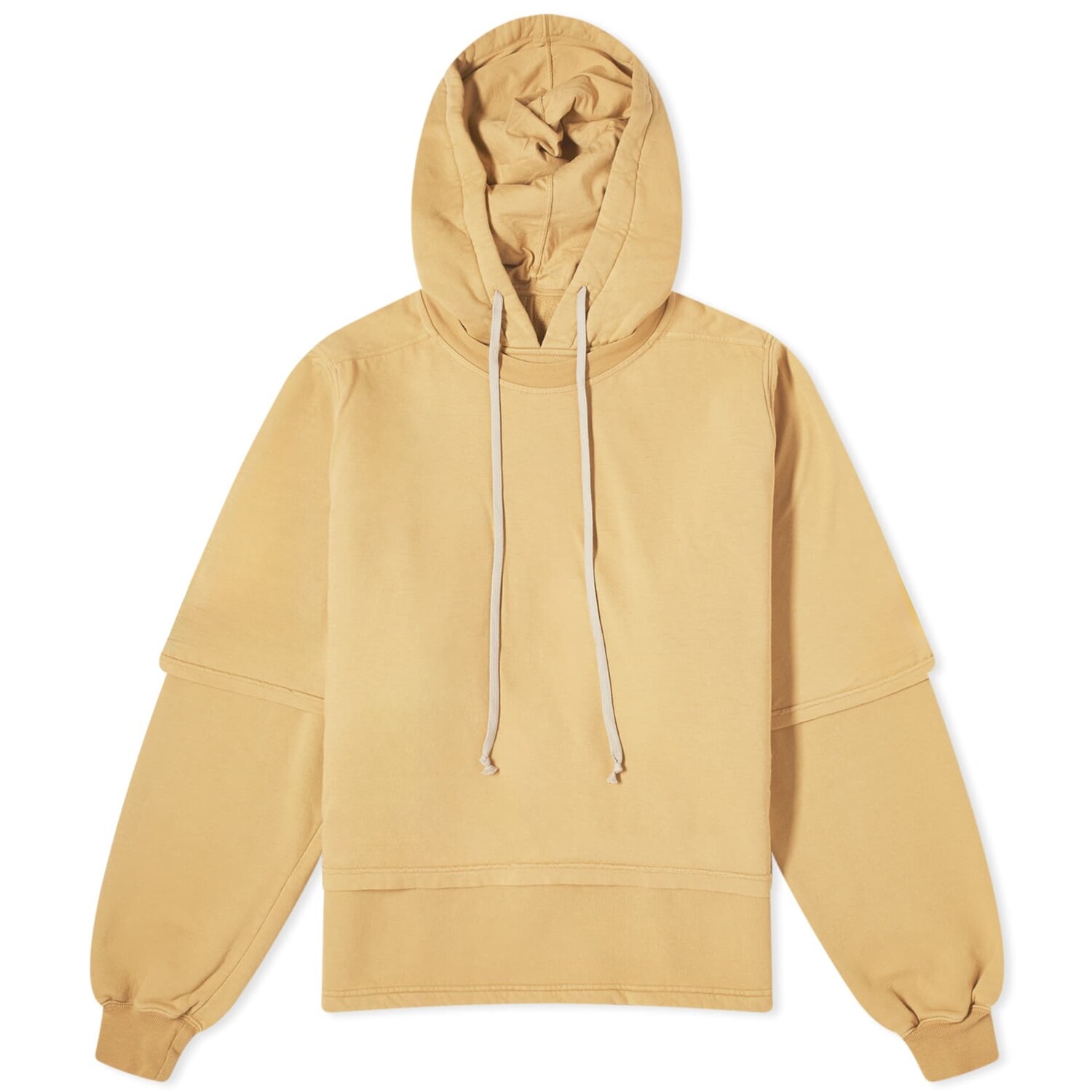 

Худи Rick Owens DRKSHDW Hustler, песочно-желтый