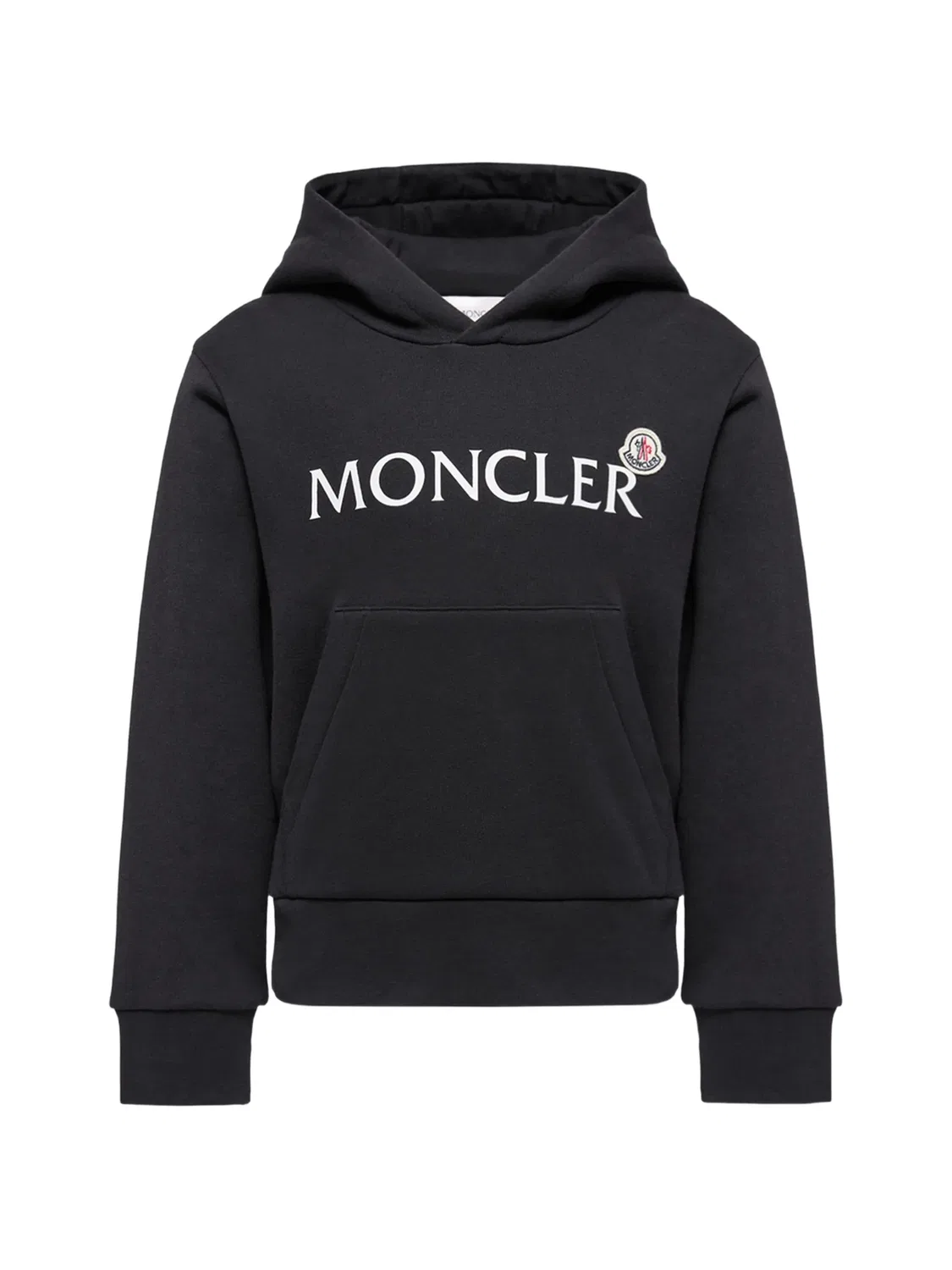 Худи с деталями Lodo черного цвета Moncler, черный