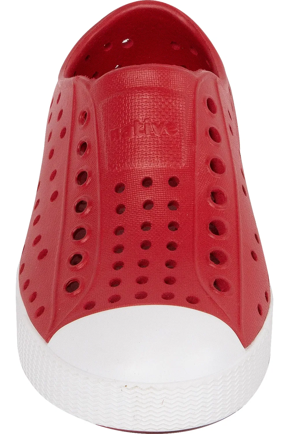 Кеды детские водонепроницаемые Jefferson Slip-On Native Shoes, Ruby Red/Shell White — фото 4