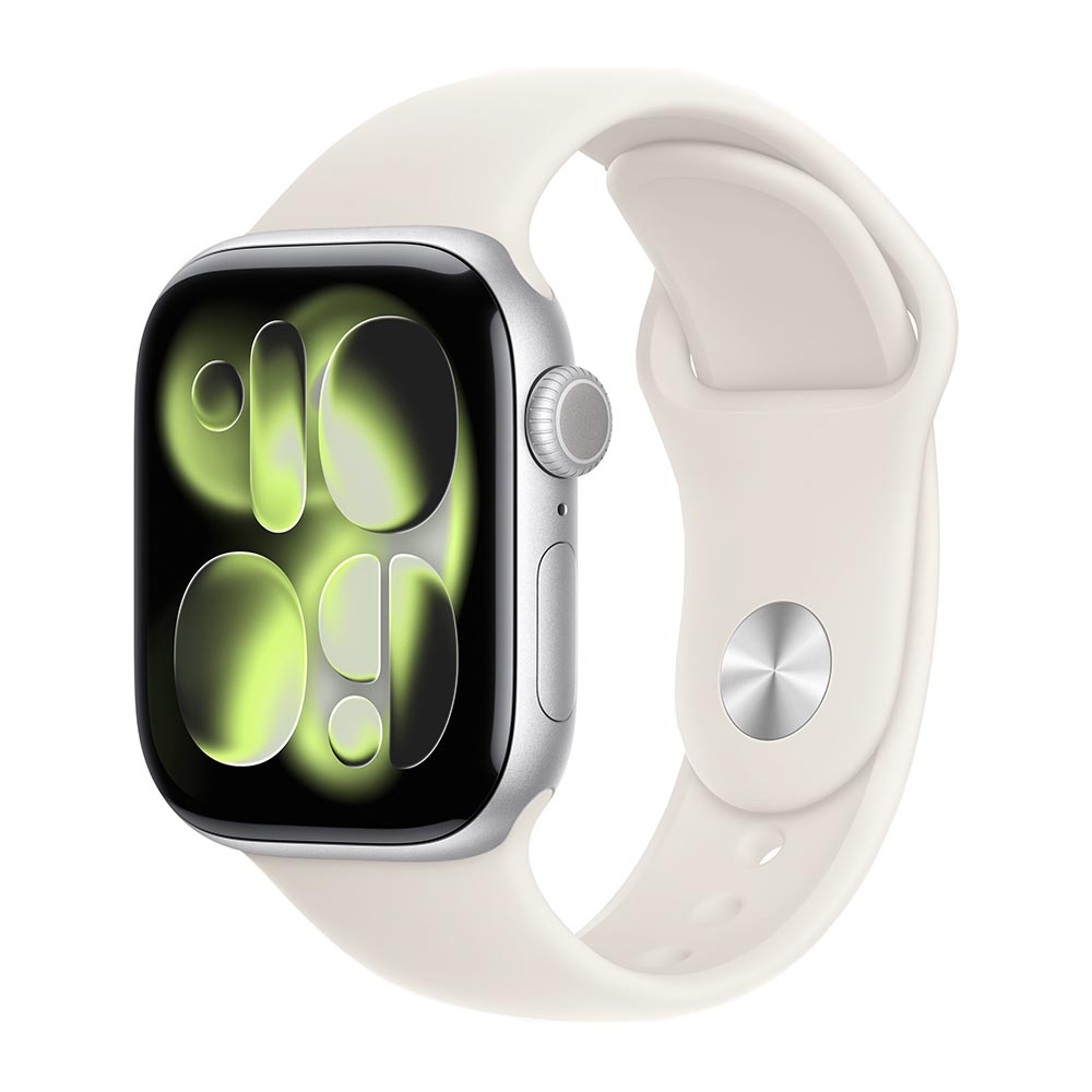 

Умные часы Apple Watch Series 11 (GPS+Cellular), 42 мм, Silver Aluminum Case/Starlight Sport Band - M/L, Серебристый, Умные часы Apple Watch Series 11 (GPS+Cellular), 42 мм, Silver Aluminum Case/Starlight Sport Band - M/L