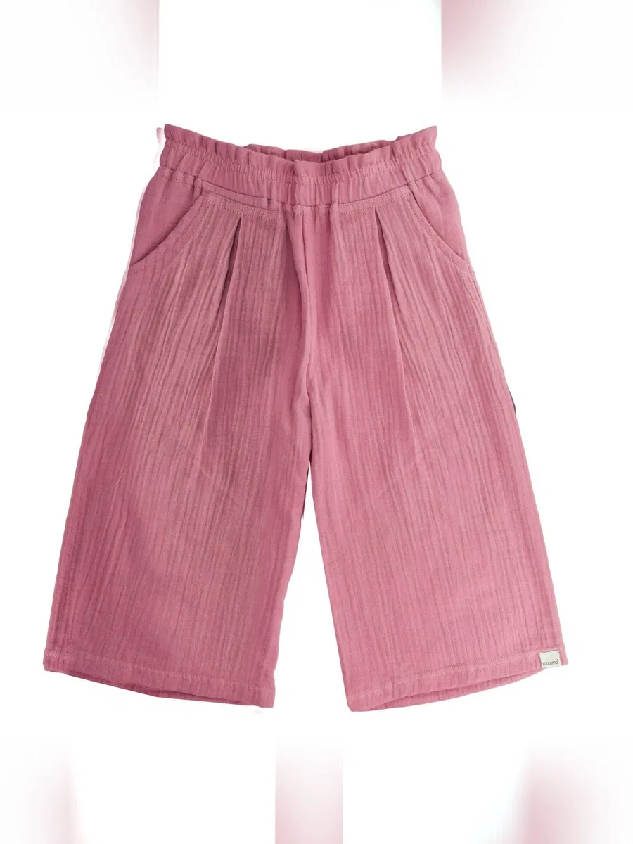 Широкие шорты MAXIMO 'GOTS MINI GIRL-Culotte Musselinstoff' красного цвета