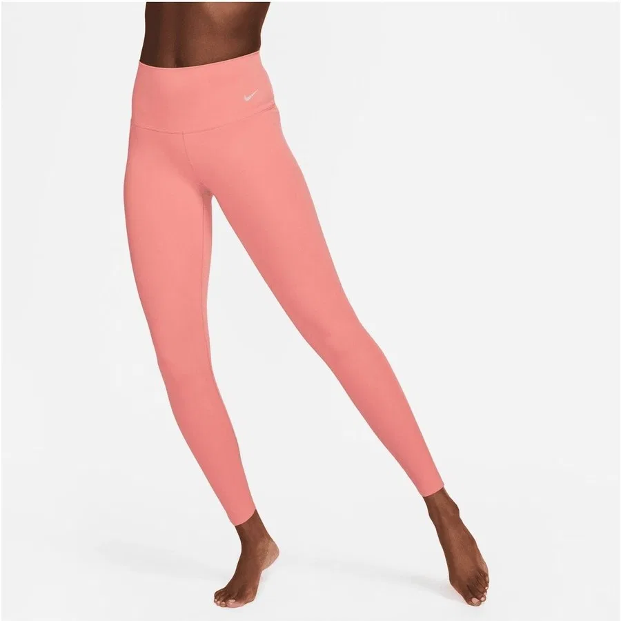 Женские леггинсы для тренировок с высокой посадкой Nike Dri-Fit Zenvy Gentle-Support Infinasoft High-Waisted Full-Length Training, Розовый