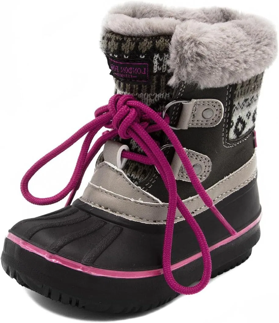 Детские зимние ботинки Tottenham London Fog, Grey/Pink