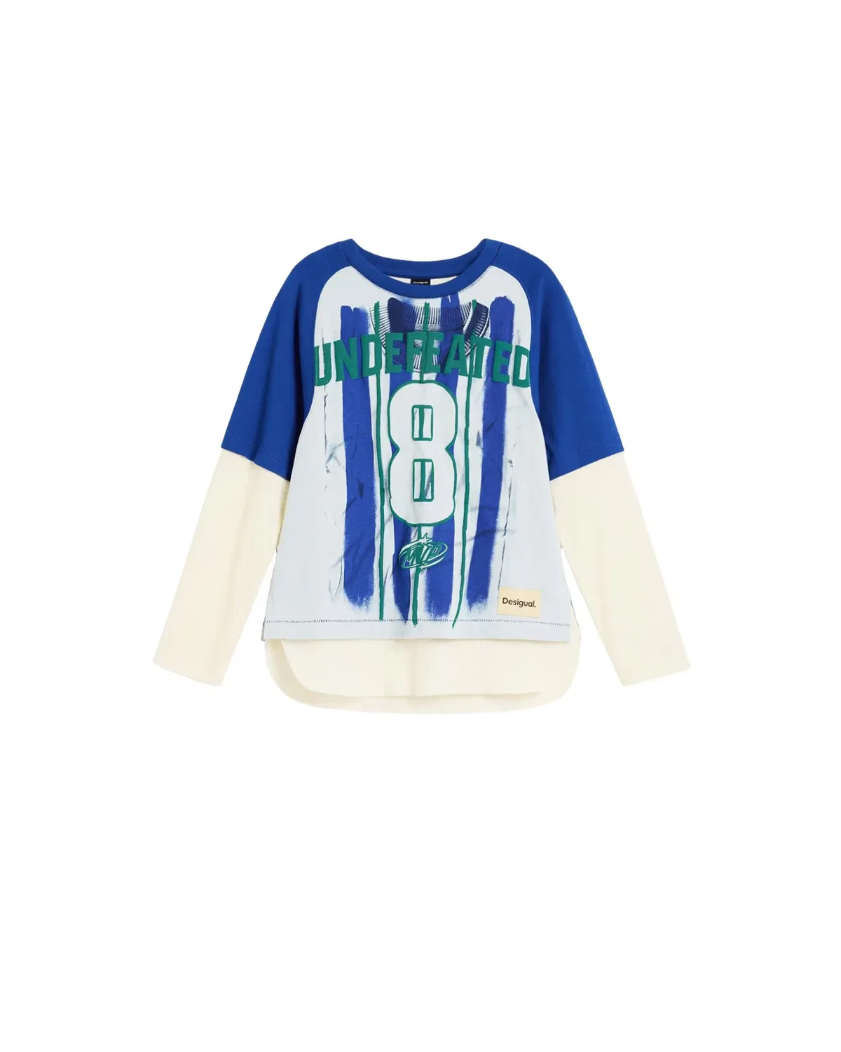 Детская футболка для мальчиков с эффектом двойного рукава Desigual, Azul