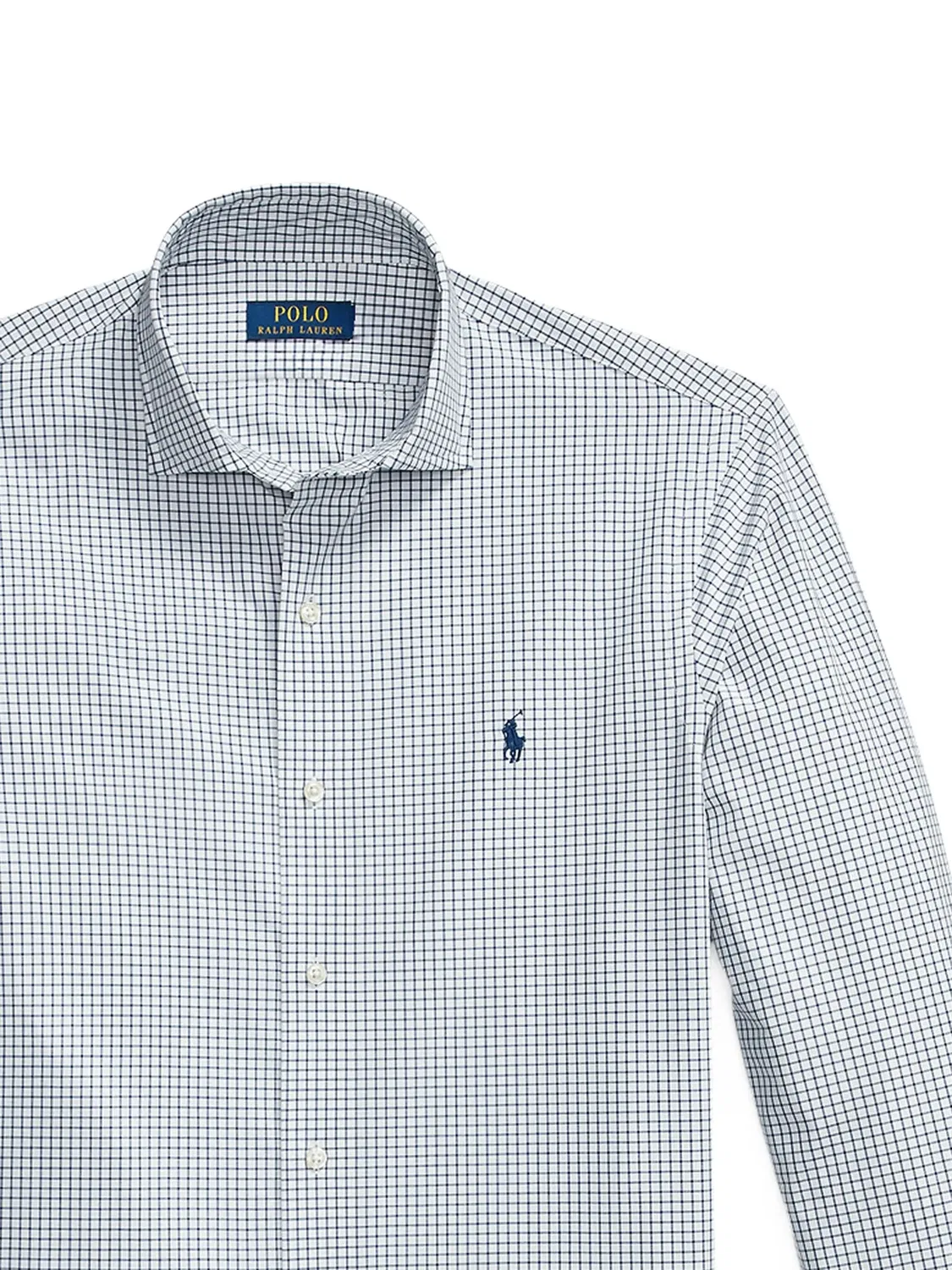 Рубашка с клетчатым узором и логотипом Pony Polo Ralph Lauren, белый — фото 2