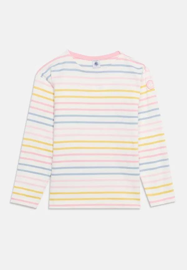 Футболка поло хлопковая Mariniere Petit Bateau, marshmallow/multi-coloured, мультиколор — фото 3