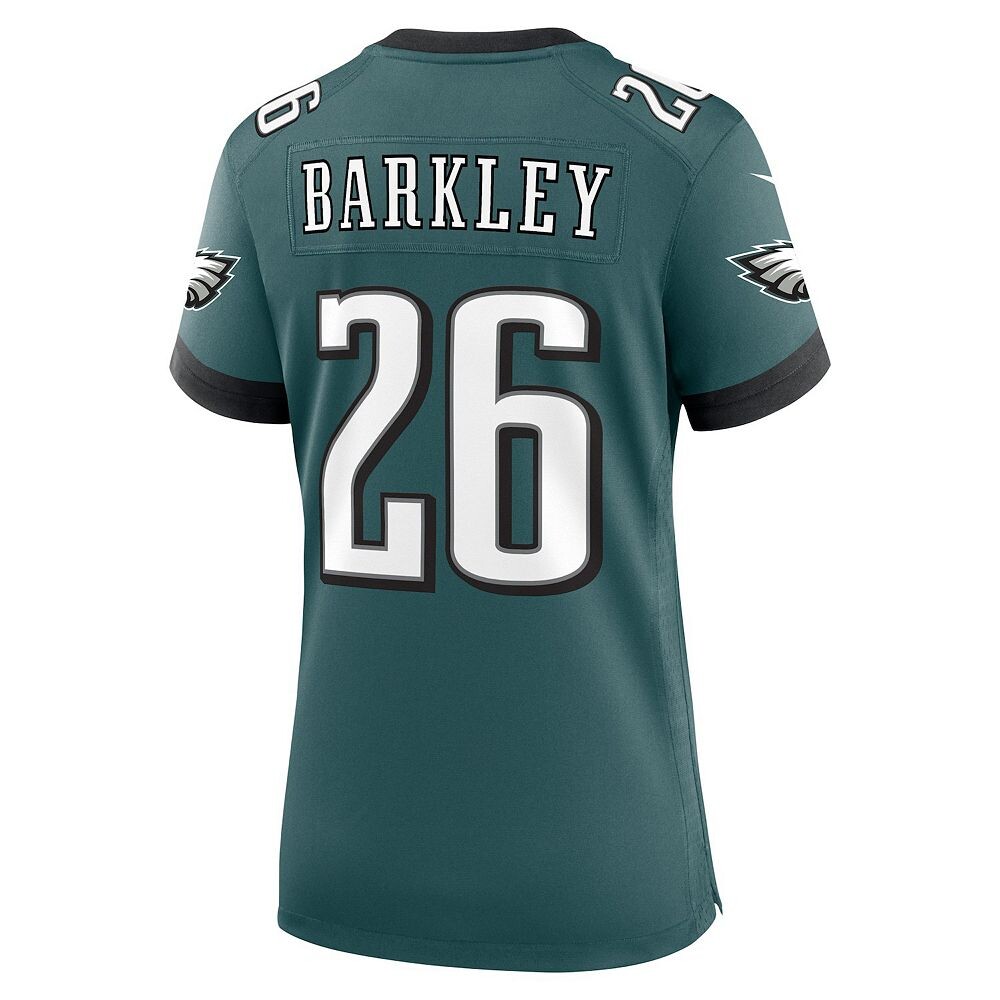 Женское джерси Nike Saquon Barkley Midnight Green Philadelphia Eagles Game Player, цвет Eag Green — фото 4