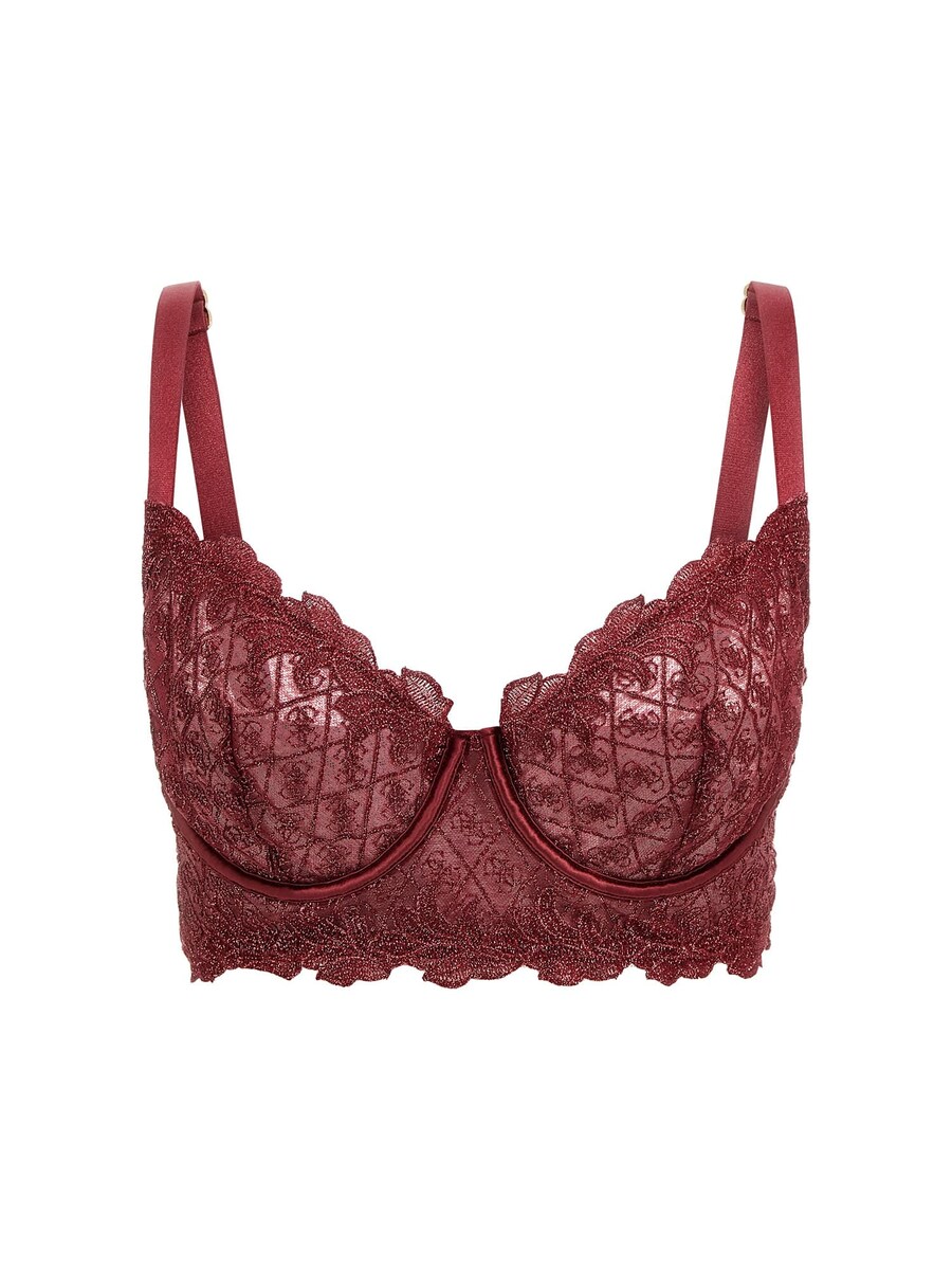 

Бюстгальтер без косточек GUESS Ebby, бордовый