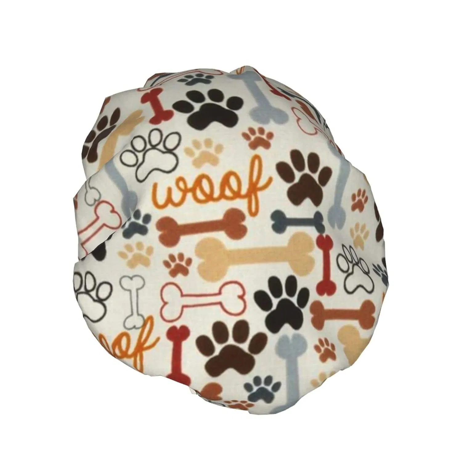 Шапочка для душа с принтом костей и лап, JBYJBX, 1 шт, Dog bone paw prints — фото 2