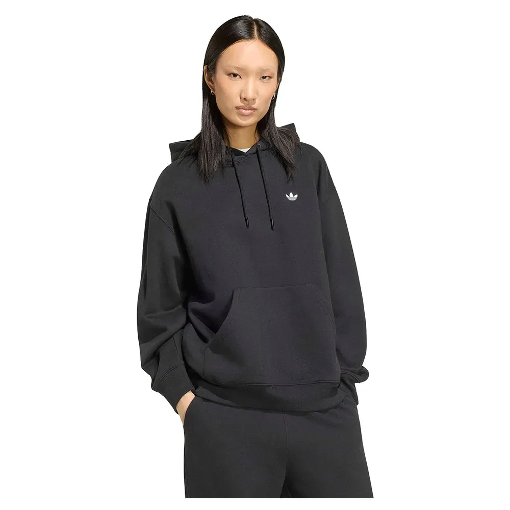 Женский свитшот с капюшоном Oversized Fleece Adidas Originals, Black