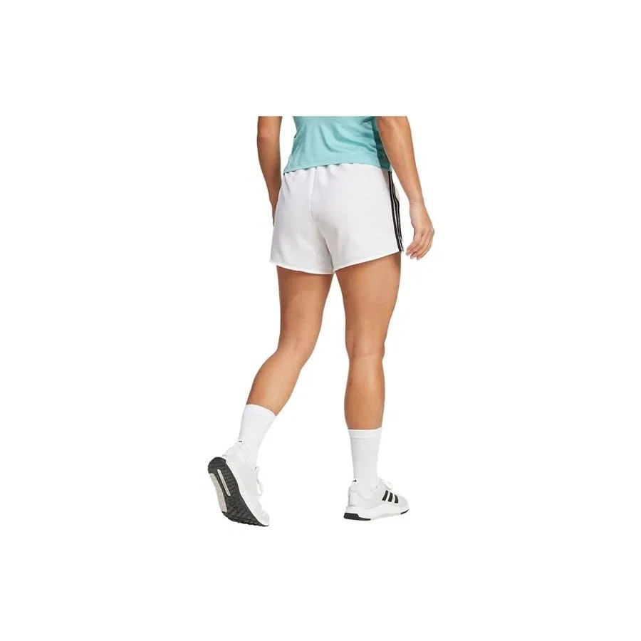 Шорты спортивные с высокой посадкой 3S SHORT HIGH R adidas, Белый — фото 3