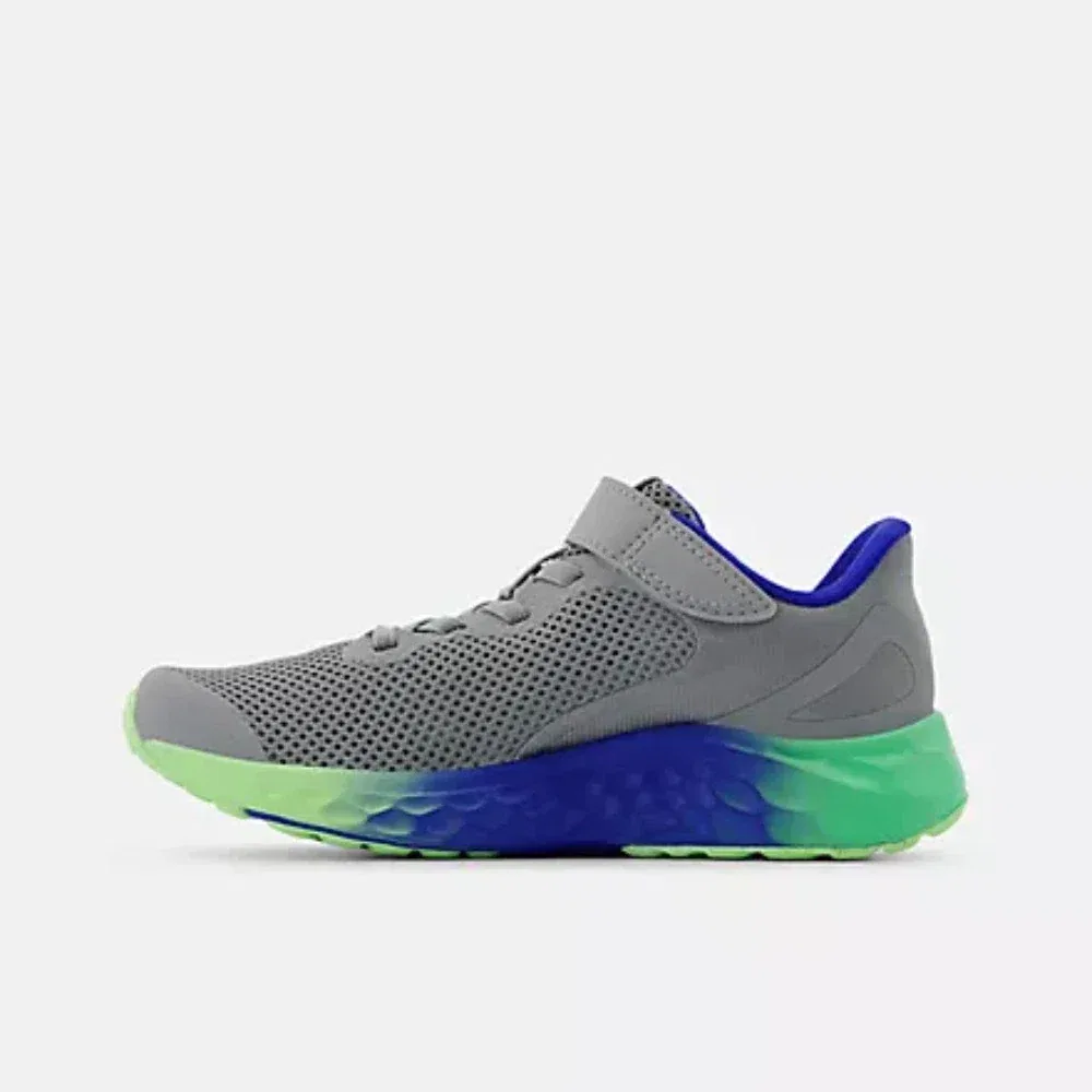 Детские кроссовки для мальчиков беговые Fresh Foam Arishi V4 New Balance, Slate, серый — фото 3