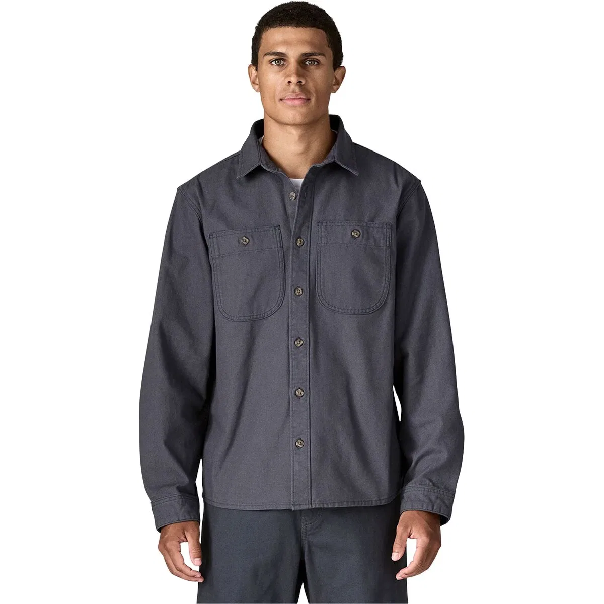 Мужская рубашка из канваса Point Reyes Canvas Shirt Patagonia, Smolder Blue