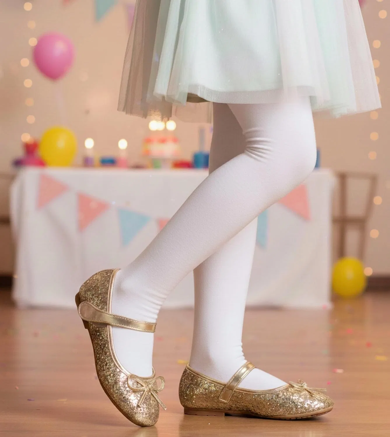Детские балетки для девочек Nova Utopia Nova Footwear, Gold — фото 2