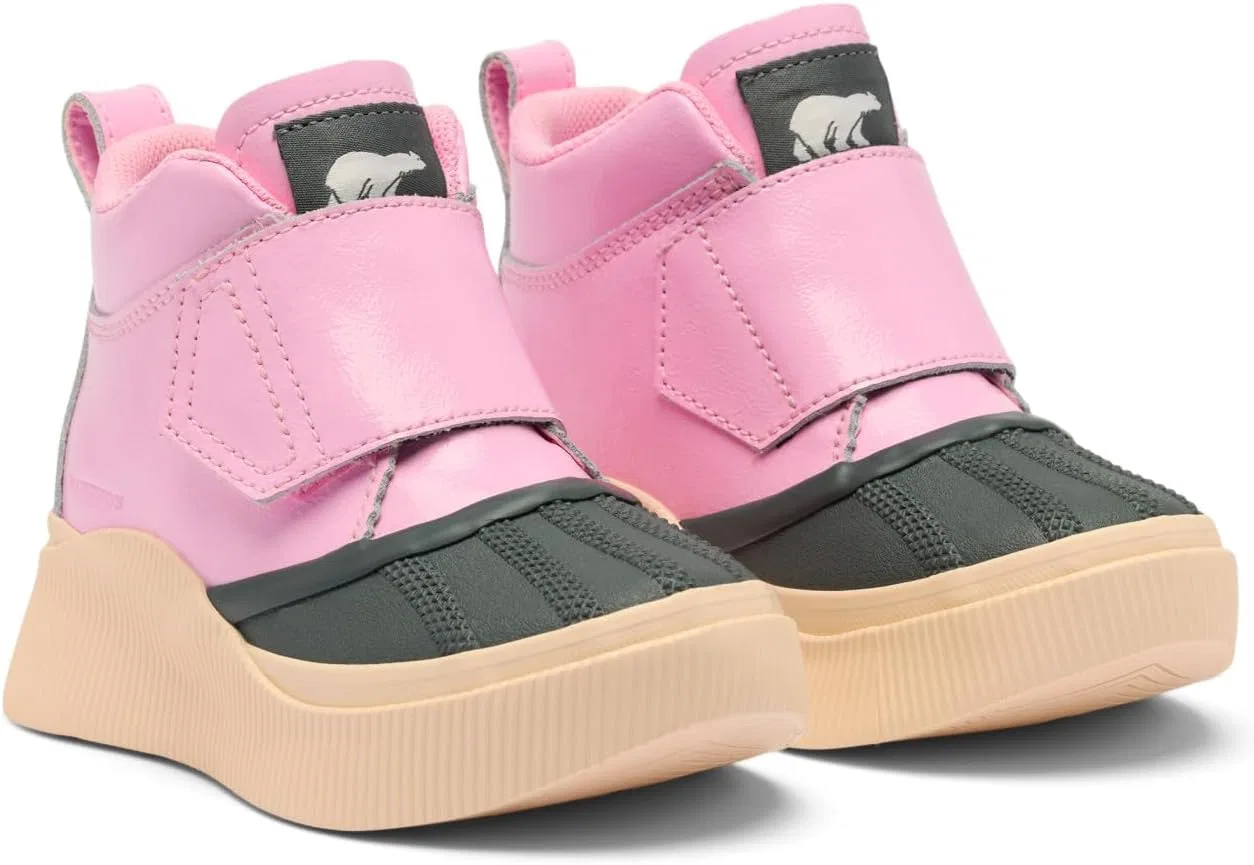 Детские ботинки для девочек водонепроницаемые SOREL, Pink Flare/Pearlescent — фото 3