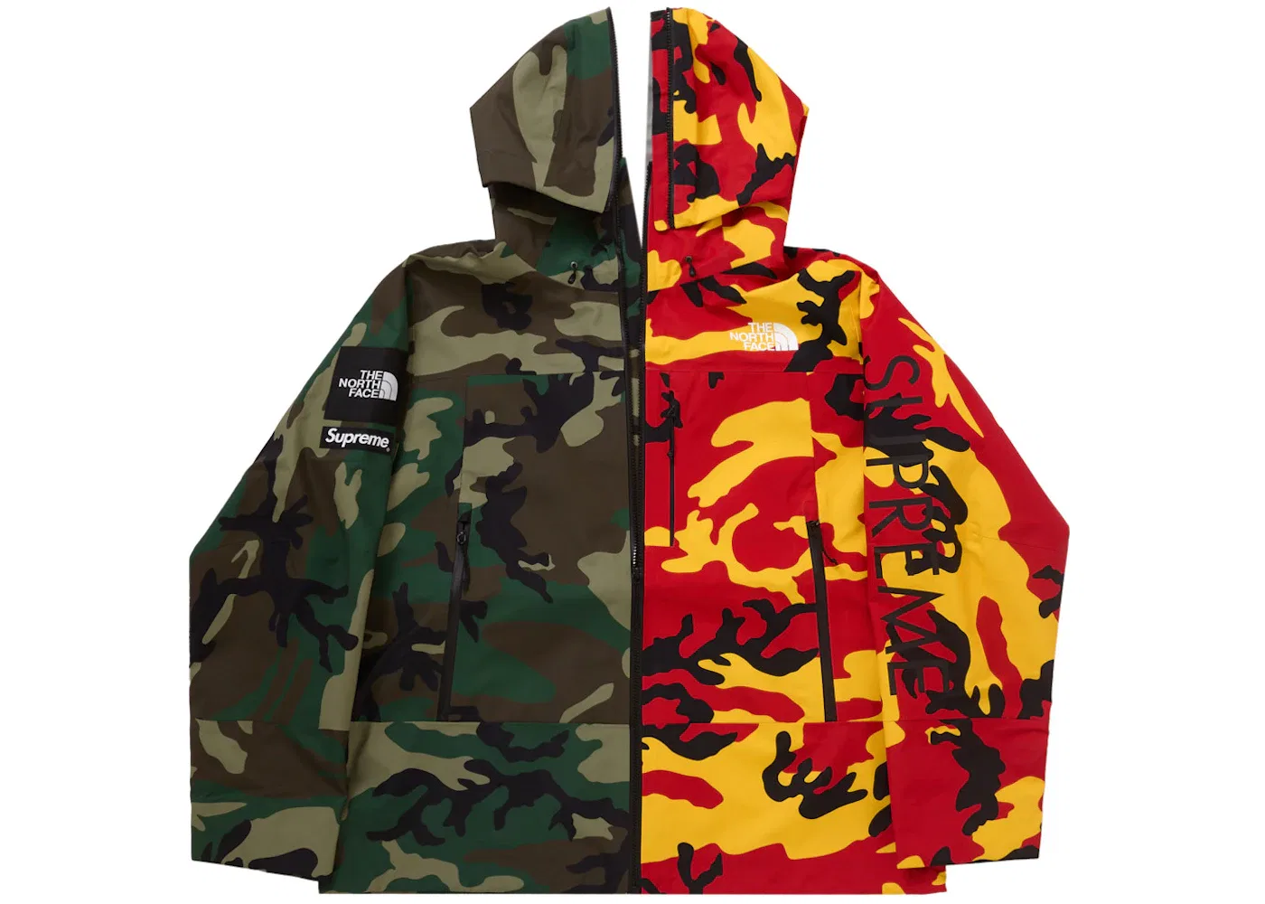 Мужская куртка с принтом Split Taped Seam Shell Jacket Supreme, Camo — фото 2