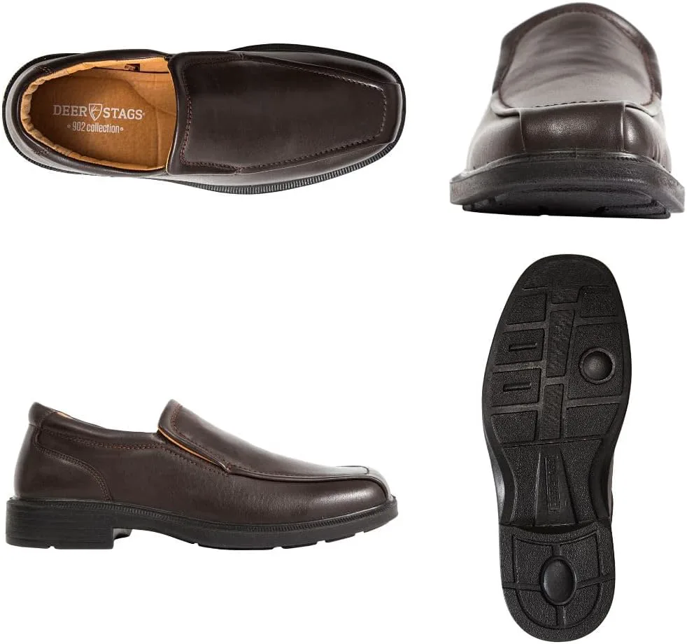 

Мужские туфли Deer Stags Greenpoint, комфортные лоферы без шнурков для свадеб, церкви, офиса и выпускного, темно-коричневый