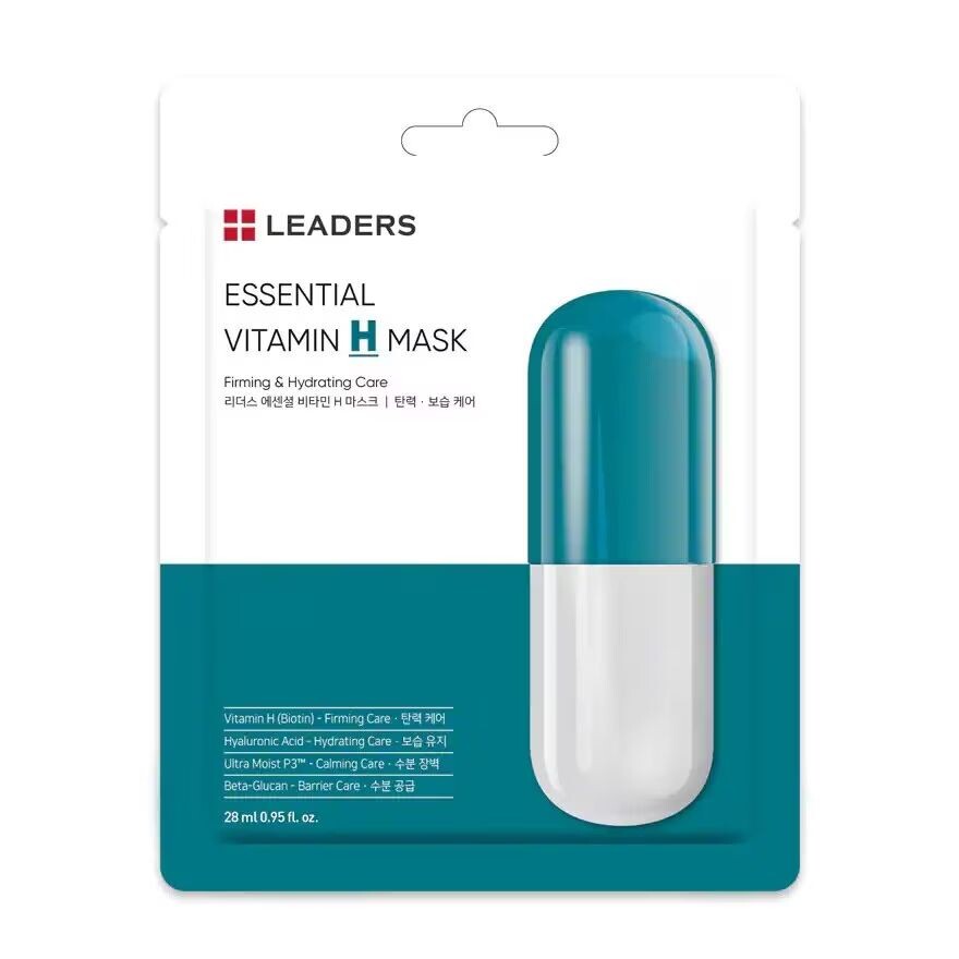 

Leaders Маска с незаменимым витамином H, 1 шт, Green